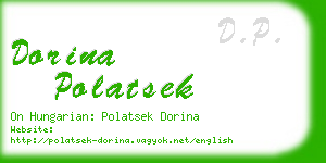 dorina polatsek business card